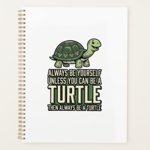 Tortue Drôle Soyez Vous-Même Design De Chemise Vin