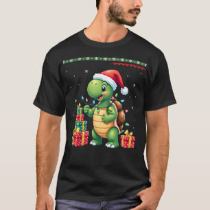 Tortue du Père Noël Sweat de Noël Ugly Funny Vacan