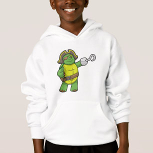 Tortue en pirate avec patchs main et oeil