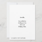 Tortue et laitue, cartes de labyrinthe d'anniversa (Dos)