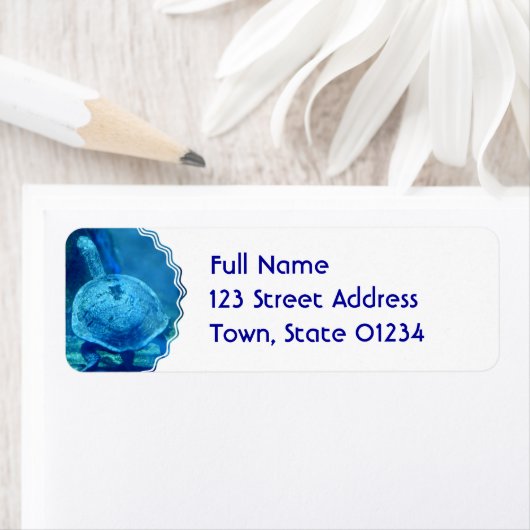 Tortue Étiquette de navigation sous-marine (En situation)