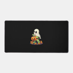 Tortue fantôme mignonne d'Halloween avec bonbons (