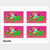 Tortue Lil - Stickers Rectangulaires (Feuille)