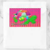 Tortue Lil - Stickers Rectangulaires (Sac)