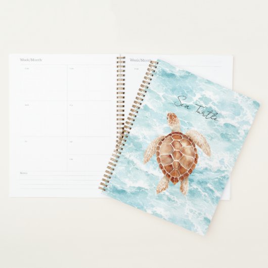 Tortue marine de l'océan (Devant avec enveloppe)