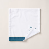 Tortue marine marine sur mesure bleu et gris (Gant de toilette)