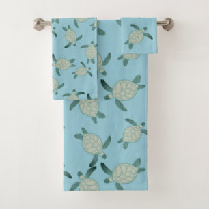 Tortue marine marine sur mesure Dusty Blue