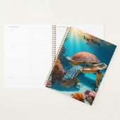Tortue marine Serene 3D en Océan -Tranquille Lif M (Devant avec enveloppe)