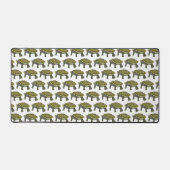 Tortue (motif blanc) - Tapis de bureau (Recto)