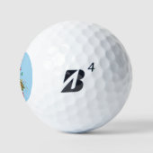 Tortue -Nom/ Initiale Balles de Golf (Logo)