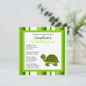 Tortue ravissante avec Invitation d'anniversaire S (Debout devant)