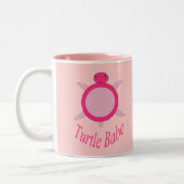 Tortue rose mignonne Baby Mug (Gauche)