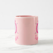 Tortue rose mignonne Baby Mug (Centre)