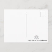 Tortue serpentine (noire) - Carte postale (Dos)