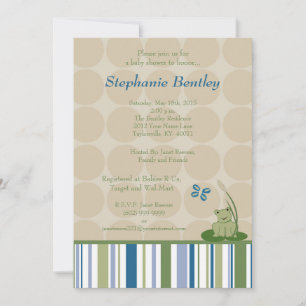 Tortue soleil 5x7 Pond Créatures Invitation