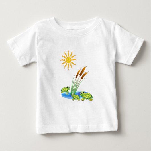 Tortue T-shirt bébé (Devant)