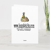 Tortue tardivement Bonne carte d'anniversaire (Dos)