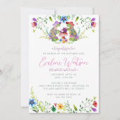 Tortue Tea Party Anniversaire Invitation (Devant)