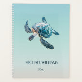 Tortue Tortue 3D Côtière Ajouter Nom Et Année (Devant)