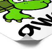 Tortue Totalement Incroyable Affiche Drôle (Coin)