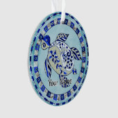 Tortue Tribale Bleue (devant)