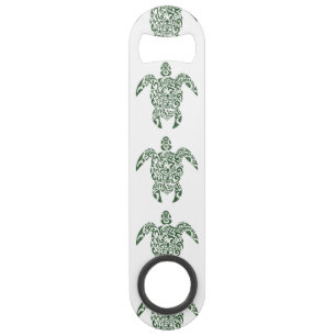 Tortue tribale de style d'impression typographique