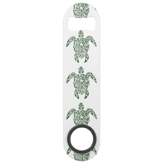 Tortue tribale de style d'impression typographique (Devant)