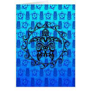 Tortue tribale noire