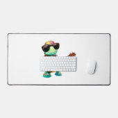 Tortue tropicale avec guitare (Clavier et souris)