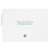 Tortue : voir le Carte pour notes de la mer (Dos Horizontal)