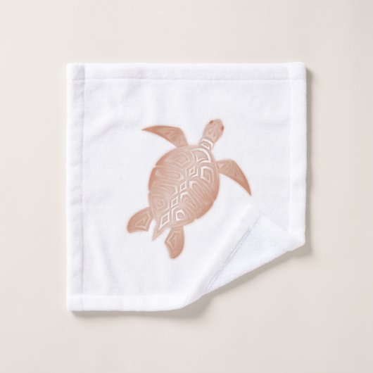 Tortues blanches roses (Gant de toilette)