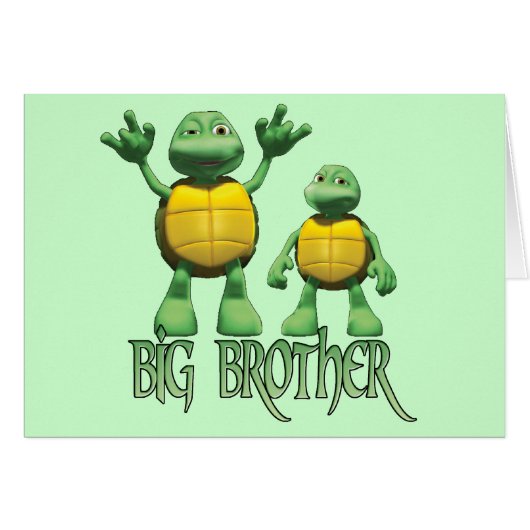 Tortues cool Big Brother carte blanche (Devant Horizontal)