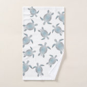 Tortues d'argent Motif Côte blanche (Serviette à main)