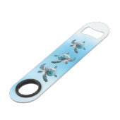 Tortues de mer 3D Océan Thème (Dos Angle)