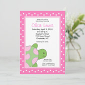Tortues de mer Baby shower 5 x 7 invitation (Debout devant)