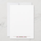 Tortues de mer Baby shower 5 x 7 invitation (Dos)