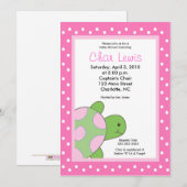 Tortues de mer Baby shower 5 x 7 invitation (Devant / Derrière)