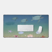 Tortues de mer nageant (Clavier et souris)