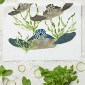 Tortues de mer Serviette de cuisine (Plié)