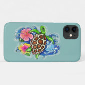 Tortues de mer tropicales Coque-Mate coque iphone (Dos (Horizontal))