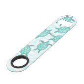 Tortues de mer turquoises d'aquarelle sur les (Dos Angle)