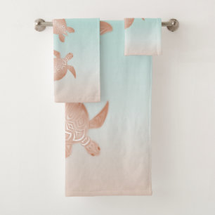 Tortues de plage rose Gold