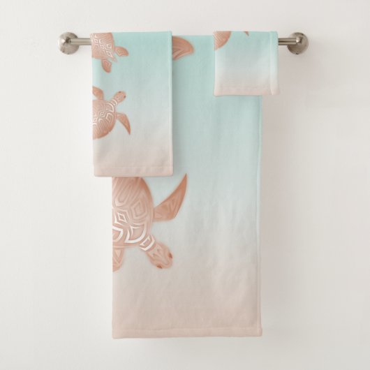 Tortues de plage rose Gold (En situation)