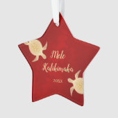 Tortues d'or Rouge | Mele Kalikimaka | Noël (devant)