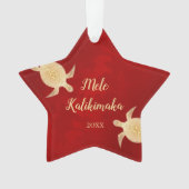 Tortues d'or Rouge | Mele Kalikimaka | Noël (devant)