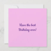 Tortues et cercles Carte d'anniversaire plat (Dos)