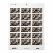 Tortues Étiquettes de adresse photo (Feuille entière)