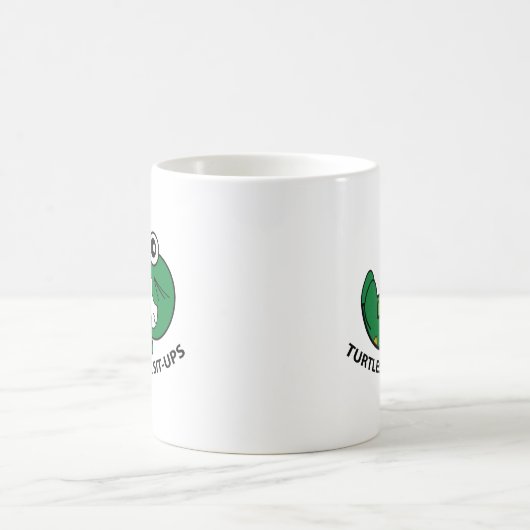 Tortues Hate Sit-Ups Café Mug (Centre)