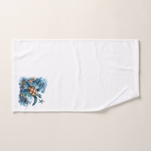 Tortues marines (Serviette à main)