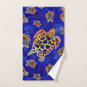 Tortues marines Batik Art Africain (Serviette à main)